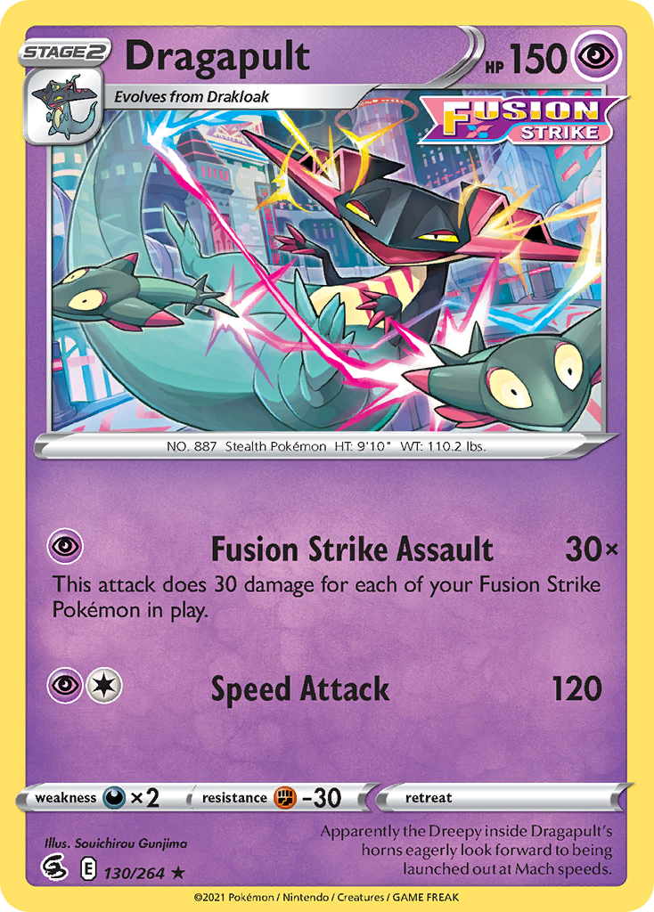 Dragapult (130/264) (Theme Deck Exclusive) [Sword & Shield: Fusion Strike] - Pokémon - Card Brawlers | Quebec | Canada |