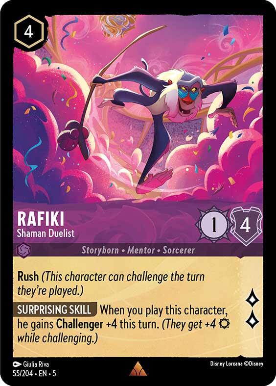 Rafiki - Shaman Duelist (55/204) [Shimmering Skies] - Disney - Card Brawlers | Quebec | Canada |