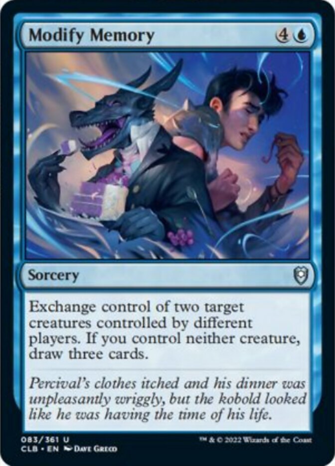 Modify Memory [Commander Legends: Battle for Baldur's Gate] - Magic: The Gathering - Card Brawlers | Quebec | Canada |