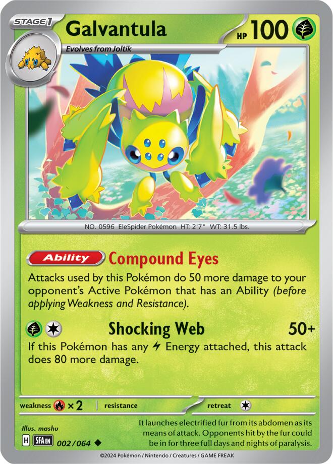 Galvantula (002/064) [Scarlet & Violet: Shrouded Fable] - Pokémon - Card Brawlers | Quebec | Canada |