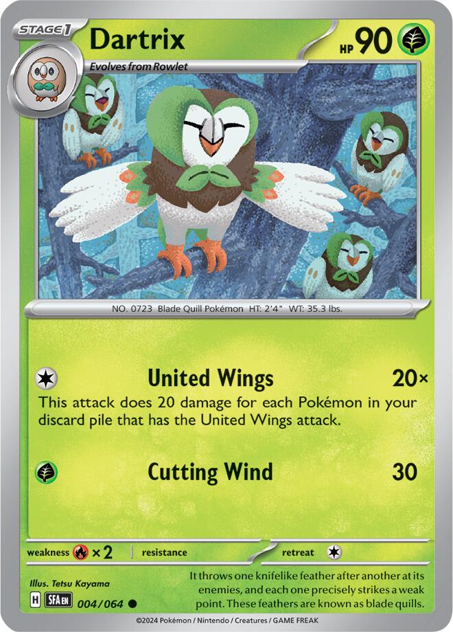 Dartrix (004/064) [Scarlet & Violet: Shrouded Fable] - Pokémon - Card Brawlers | Quebec | Canada |