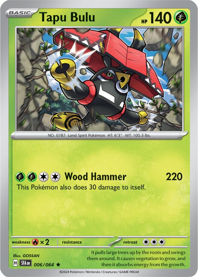 Tapu Bulu (006/064) [Scarlet & Violet: Shrouded Fable] - Pokémon - Card Brawlers | Quebec | Canada |