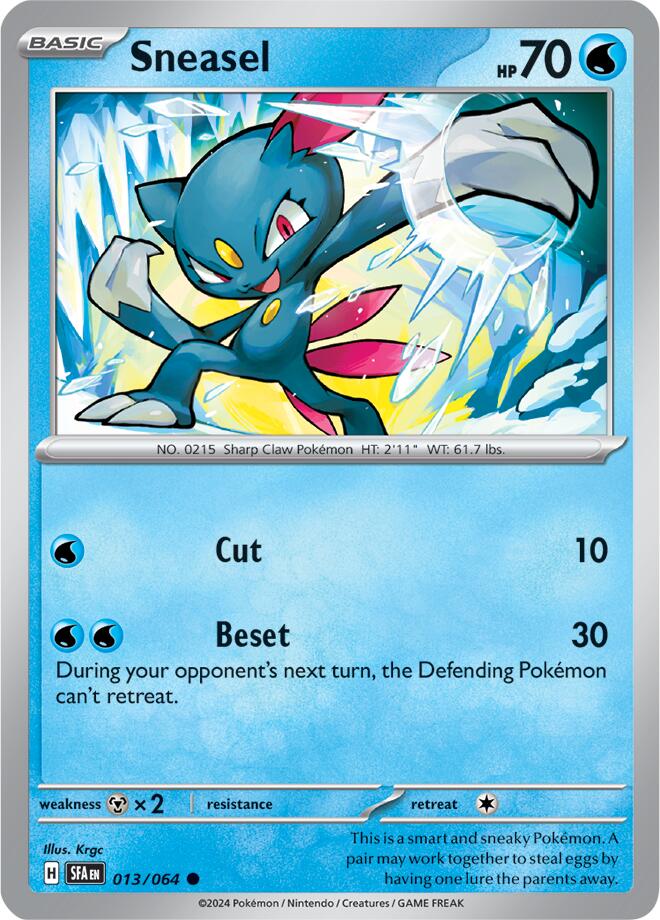 Sneasel (013/064) [Scarlet & Violet: Shrouded Fable] - Pokémon - Card Brawlers | Quebec | Canada |