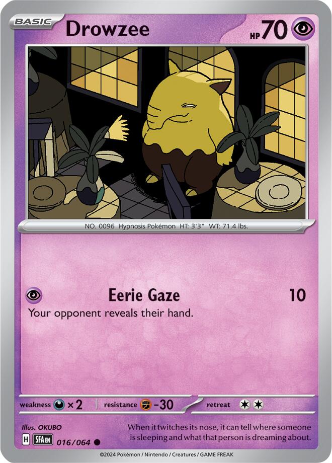 Drowzee (016/064) [Scarlet & Violet: Shrouded Fable] - Pokémon - Card Brawlers | Quebec | Canada |