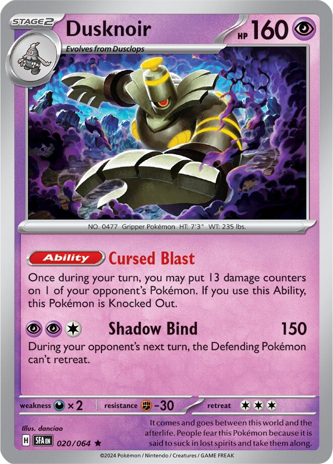 Dusknoir (020/064) [Scarlet & Violet: Shrouded Fable] - Pokémon - Card Brawlers | Quebec | Canada |