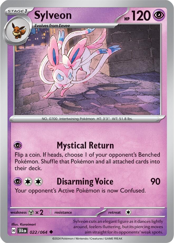 Sylveon (022/064) [Scarlet & Violet: Shrouded Fable] - Pokémon - Card Brawlers | Quebec | Canada |