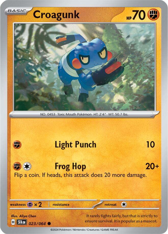 Croagunk (023/064) [Scarlet & Violet: Shrouded Fable] - Pokémon - Card Brawlers | Quebec | Canada |