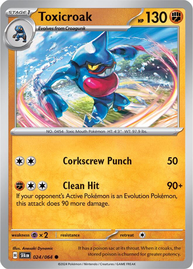 Toxicroak (024/064) [Scarlet & Violet: Shrouded Fable] - Pokémon - Card Brawlers | Quebec | Canada |