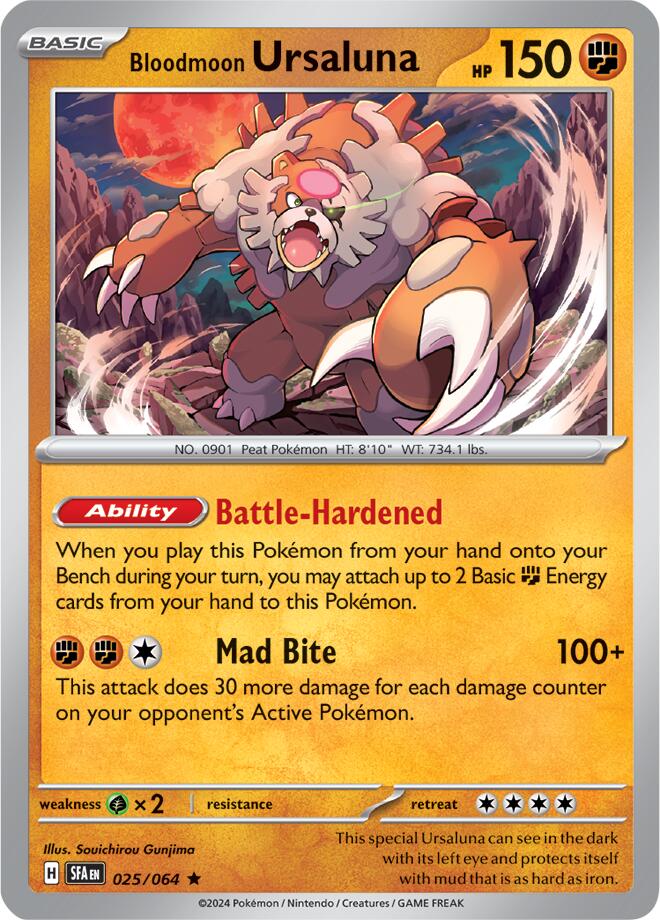 Bloodmoon Ursaluna (025/064) [Scarlet & Violet: Shrouded Fable] - Pokémon - Card Brawlers | Quebec | Canada |