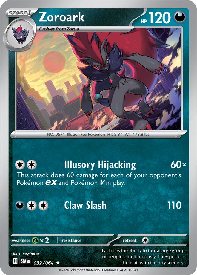 Zoroark (032/064) [Scarlet & Violet: Shrouded Fable] - Pokémon - Card Brawlers | Quebec | Canada |