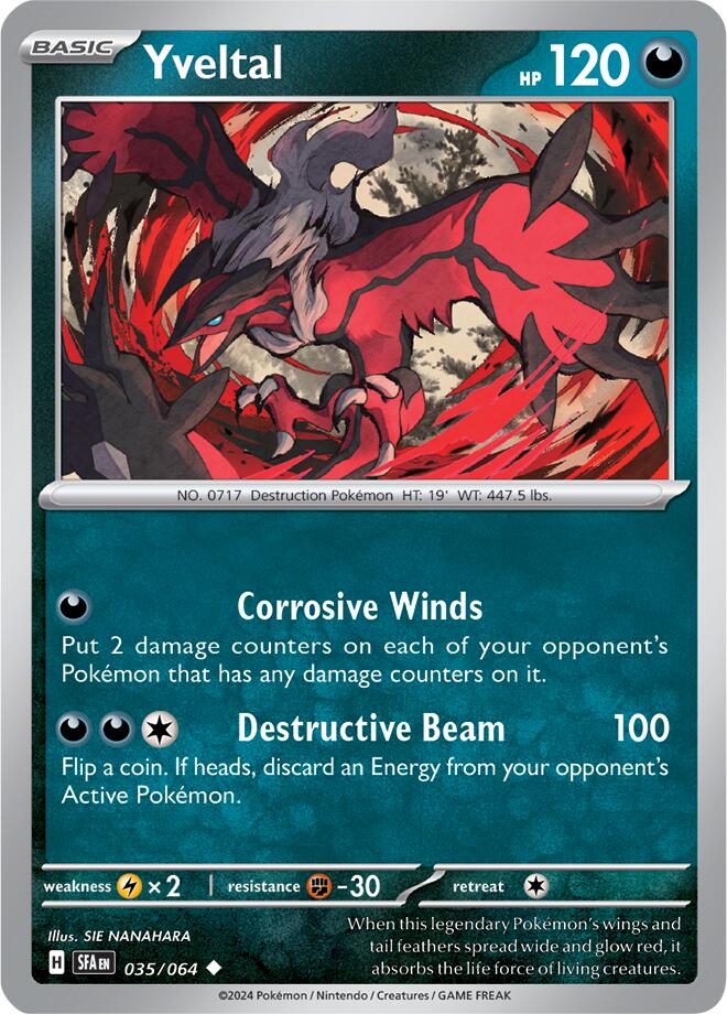 Yveltal (035/064) [Scarlet & Violet: Shrouded Fable] - Pokémon - Card Brawlers | Quebec | Canada |