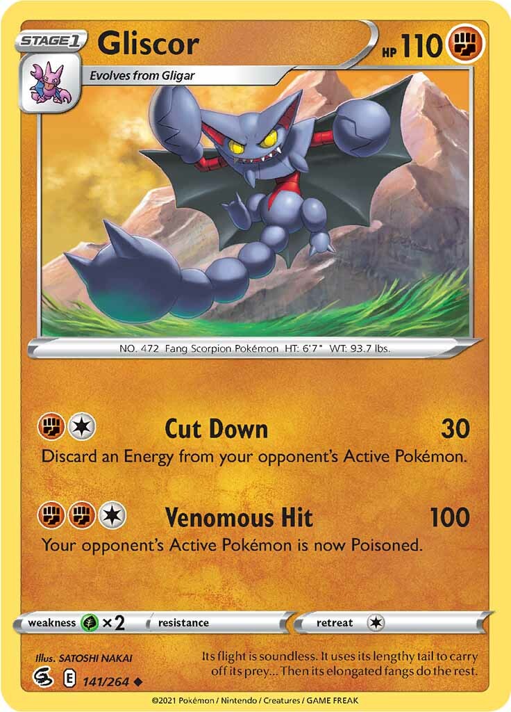Gliscor (141/264) [Sword & Shield: Fusion Strike] - Pokémon - Card Brawlers | Quebec | Canada |