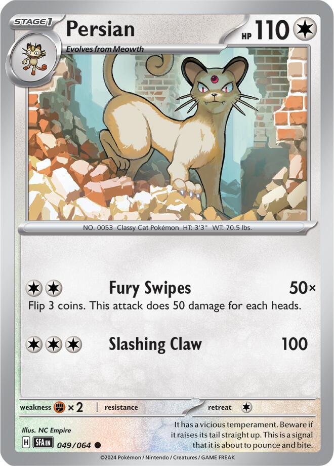Persian (049/064) [Scarlet & Violet: Shrouded Fable] - Pokémon - Card Brawlers | Quebec | Canada |