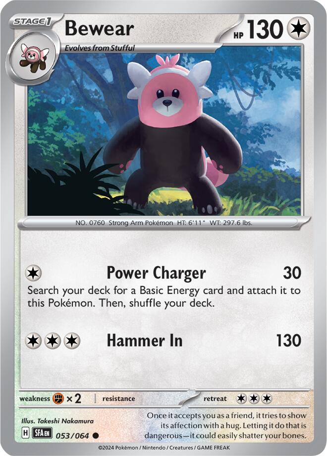 Bewear (053/064) [Scarlet & Violet: Shrouded Fable] - Pokémon - Card Brawlers | Quebec | Canada |