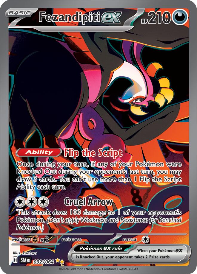 Fezandipiti ex (092/064) [Scarlet & Violet: Shrouded Fable] - Pokémon - Card Brawlers | Quebec | Canada |