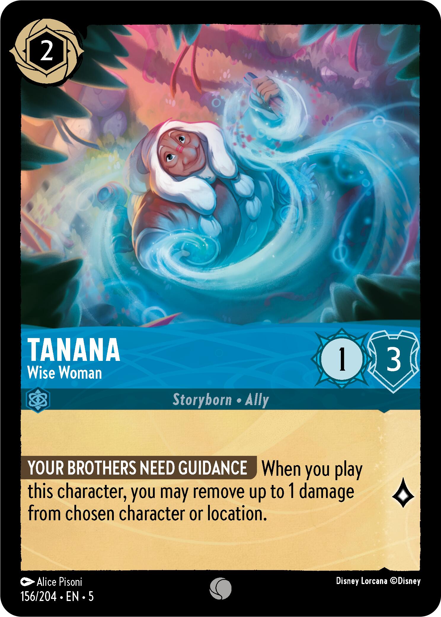 Tanana - Wise Woman (156/204) [Shimmering Skies] - Disney - Card Brawlers | Quebec | Canada |