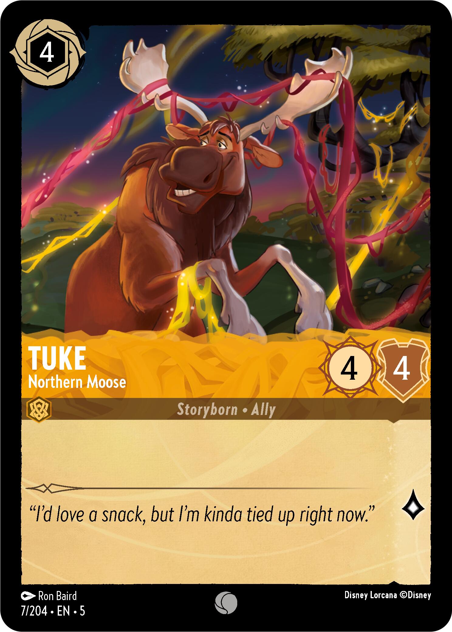 Tuke - Northern Moose (7/204) [Shimmering Skies] - Disney - Card Brawlers | Quebec | Canada |
