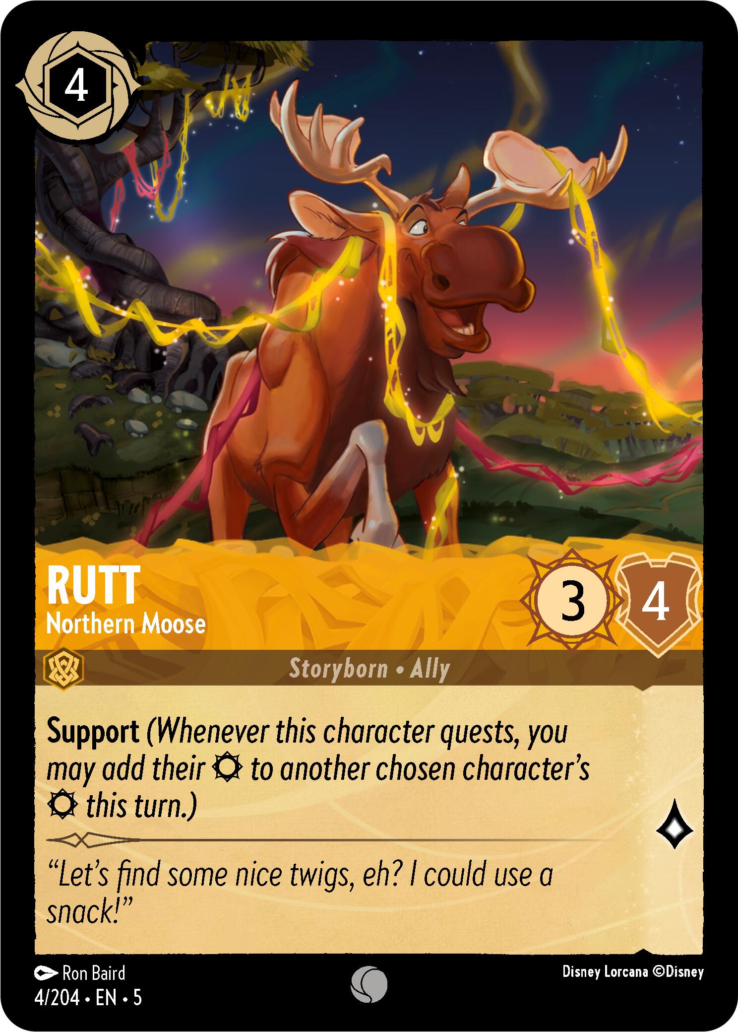Rutt - Northern Moose (4/204) [Shimmering Skies] - Disney - Card Brawlers | Quebec | Canada |