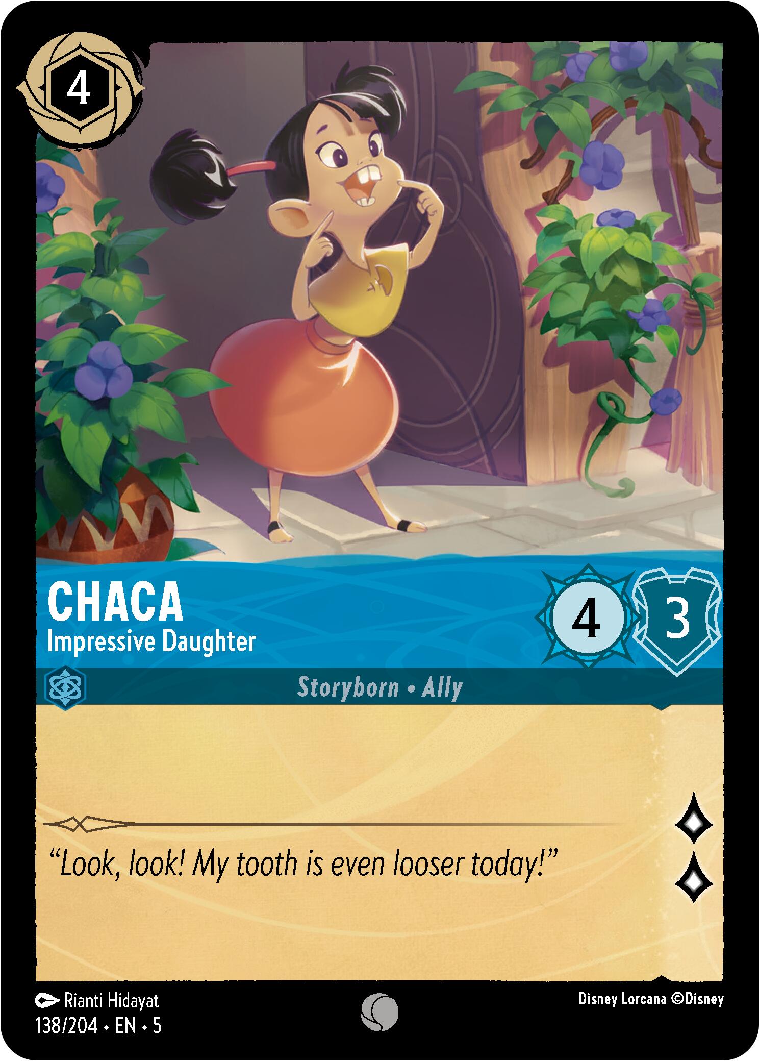 Chaca - Impresive Daughter (138/204) [Shimmering Skies] - Disney - Card Brawlers | Quebec | Canada |