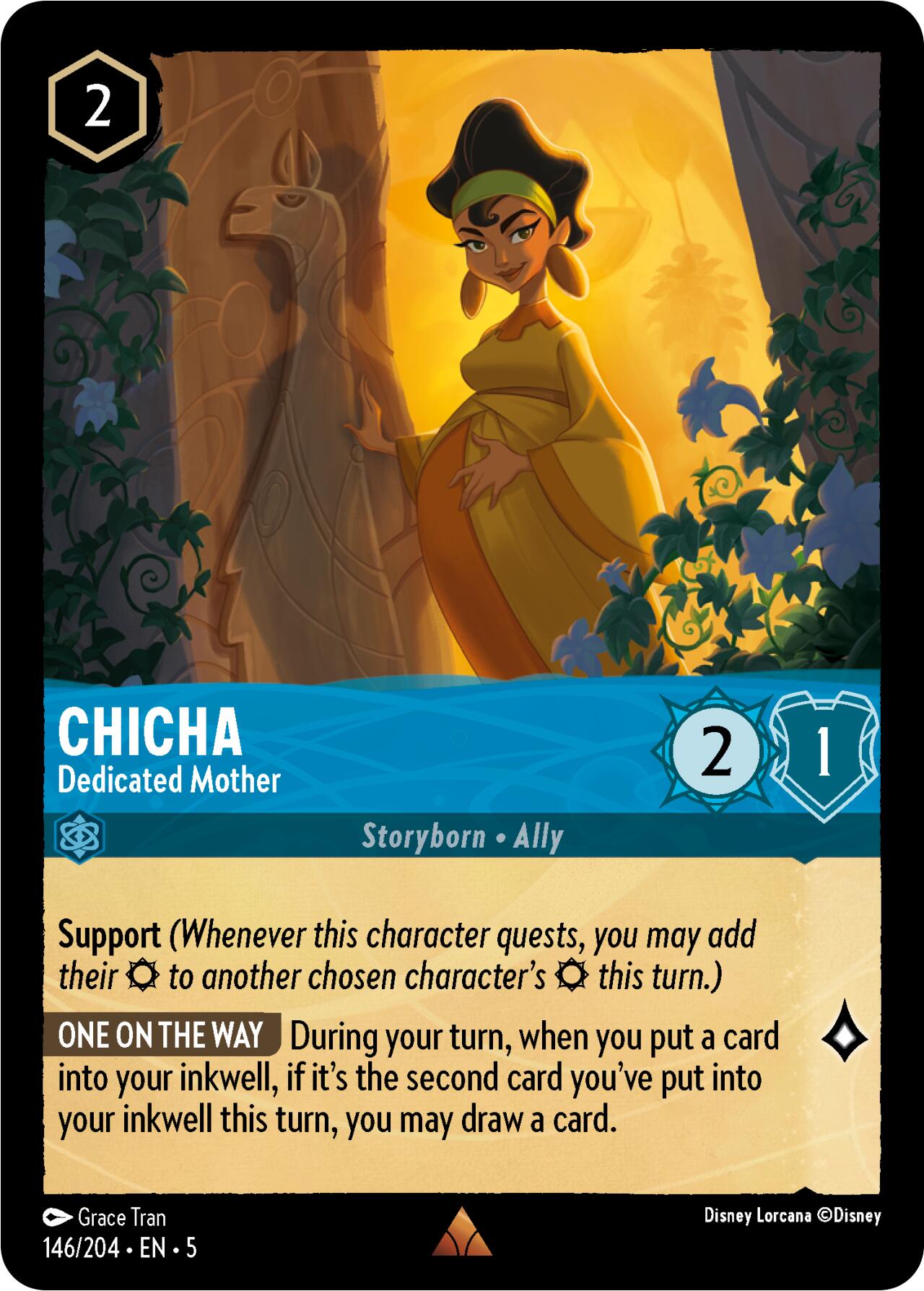 Chicha - Dedicated Mother (146/204) [Shimmering Skies] - Disney - Card Brawlers | Quebec | Canada |