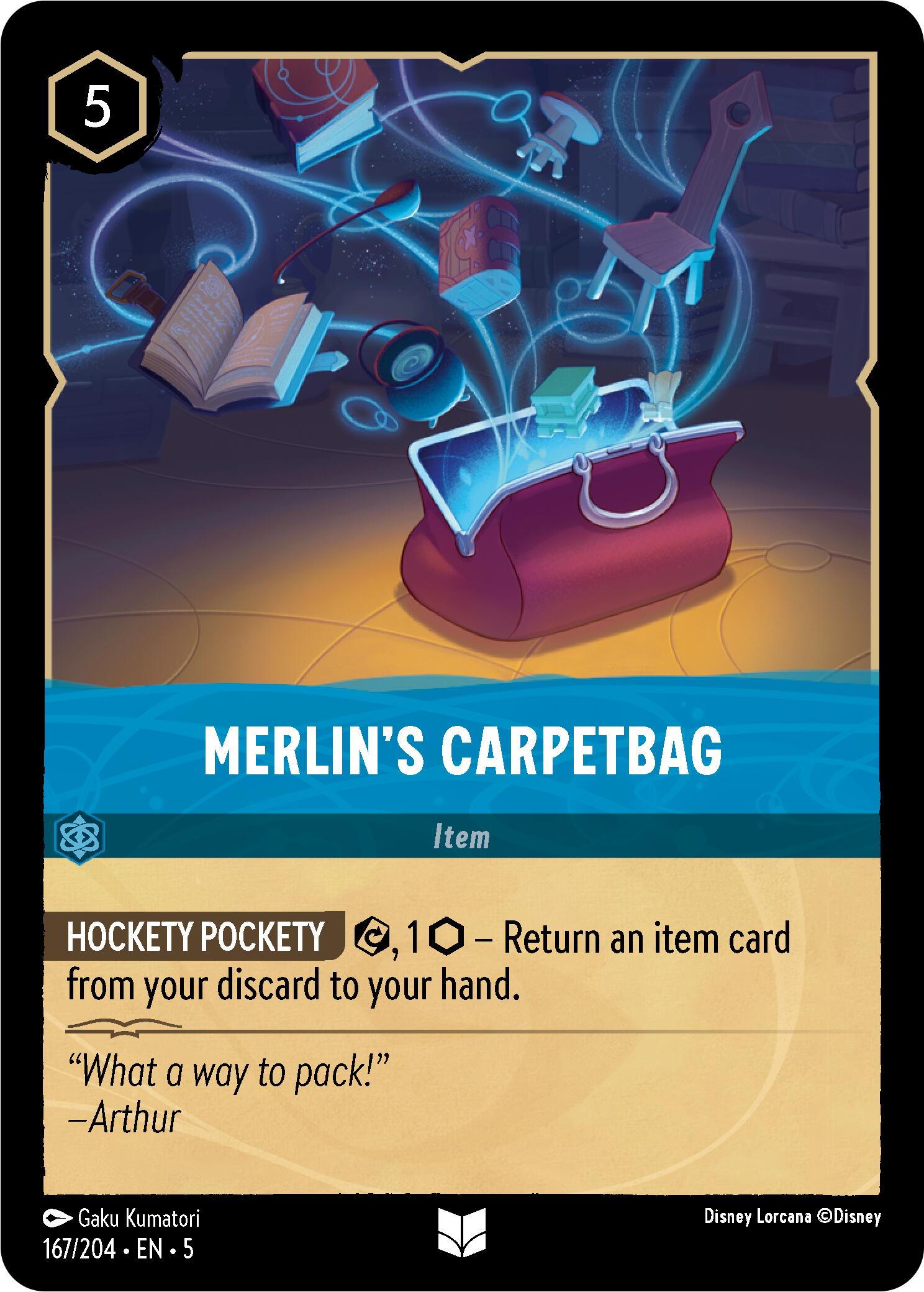 Merlin's Carpetbag (167/204) [Shimmering Skies] - Disney - Card Brawlers | Quebec | Canada |