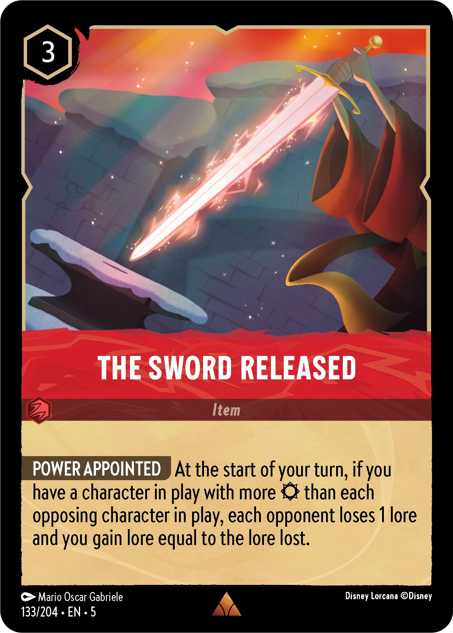The Sword Released (133/204) [Shimmering Skies] - Disney - Card Brawlers | Quebec | Canada |