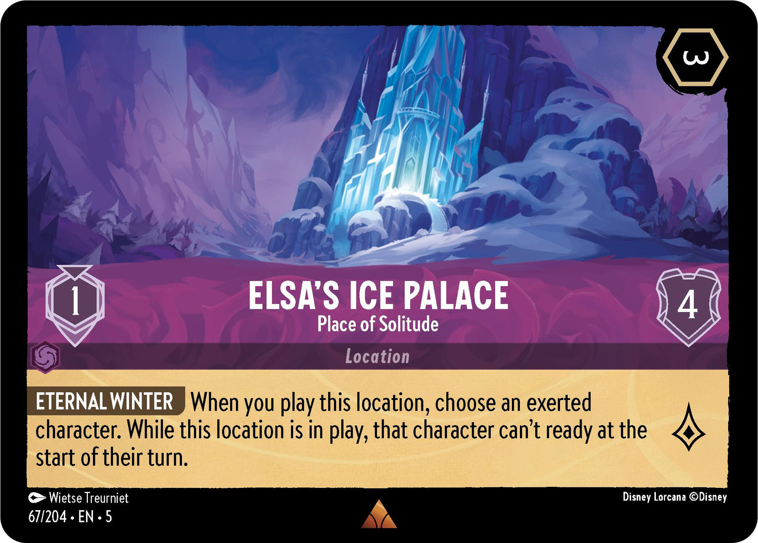 Elsa's Ice Palace - Place of Solitude (67/204) [Shimmering Skies] - Disney - Card Brawlers | Quebec | Canada |