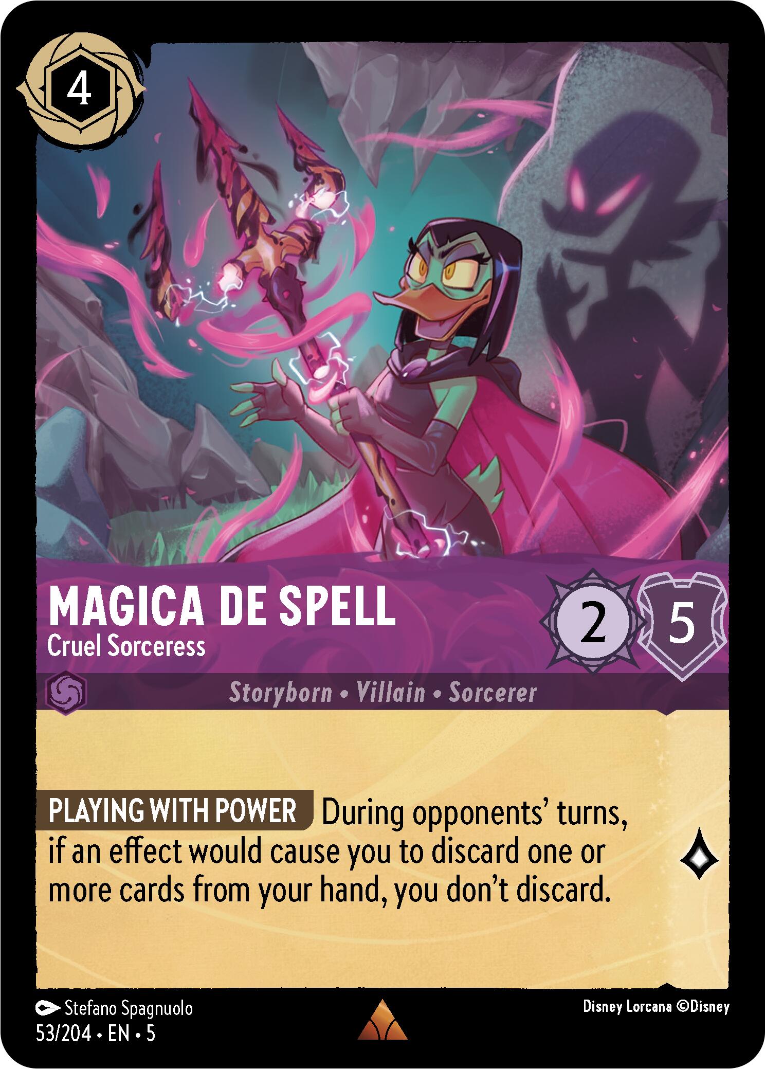 Magica De Spell - Cruel Sorceress (53/204) [Shimmering Skies] - Disney - Card Brawlers | Quebec | Canada |
