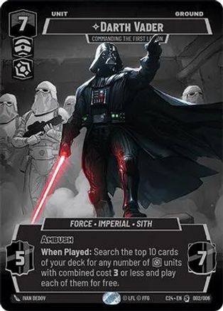 Darth Vader - Commanding the First Legion (002/006) (2024 Convention Exclusive) (002/006) [Miscellaneous] - Fantasy Flight Games - Card Brawlers | Quebec | Canada |