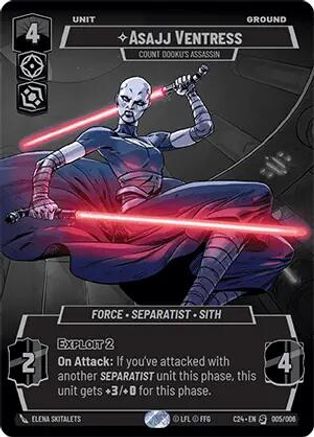 Asajj Ventress - Count Dooku's Assassin (005/006) (2024 Convention Exclusive) (005/006) [Miscellaneous] - Fantasy Flight Games - Card Brawlers | Quebec | Canada |