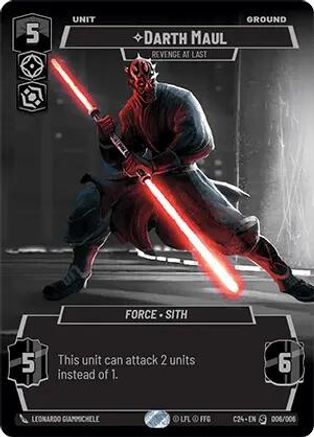 Darth Maul - Revenge at Last (006/006) (2024 Convention Exclusive) (006/006) [Miscellaneous] - Fantasy Flight Games - Card Brawlers | Quebec | Canada |