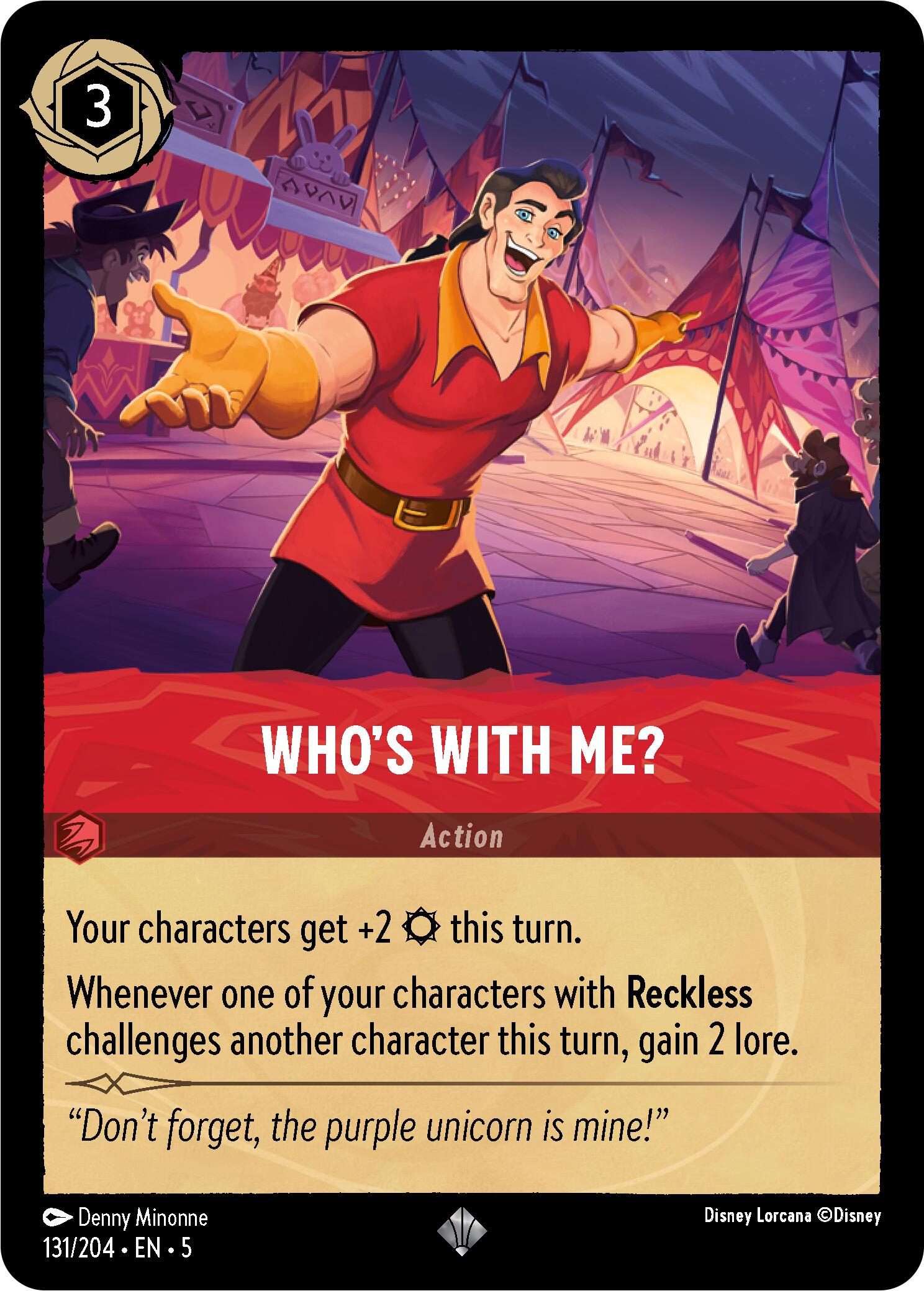 Who's With Me? (131/204) [Shimmering Skies] - Disney - Card Brawlers | Quebec | Canada |