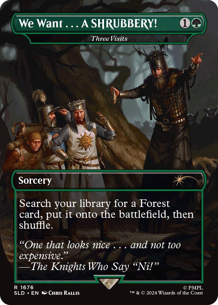 We Want...A SHRUBBERY! - Three Visits [Secret Lair Drop Series] - Magic: The Gathering - Card Brawlers | Quebec | Canada |