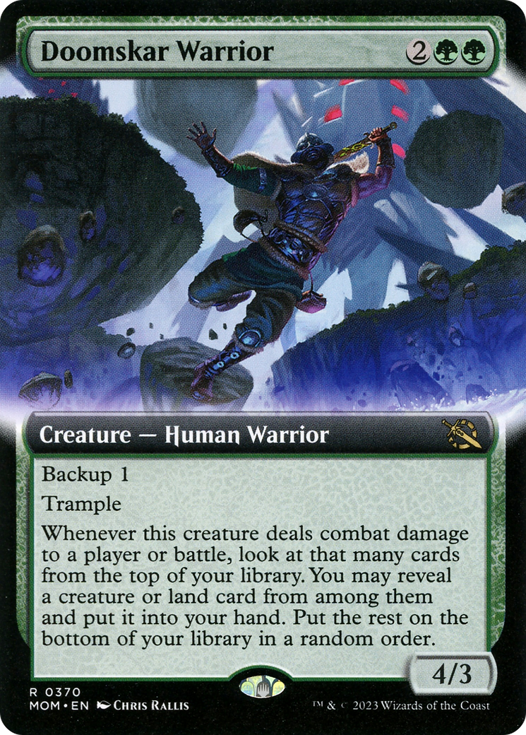 Doomskar Warrior (Extended Art) [March of the Machine] - Magic: The Gathering - Card Brawlers | Quebec | Canada |