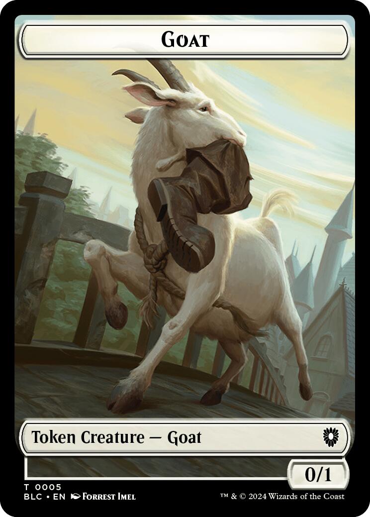 Goat // Wolf (032) Double-Sided Token [Bloomburrow Commander Tokens] - Magic: The Gathering - Card Brawlers | Quebec | Canada |