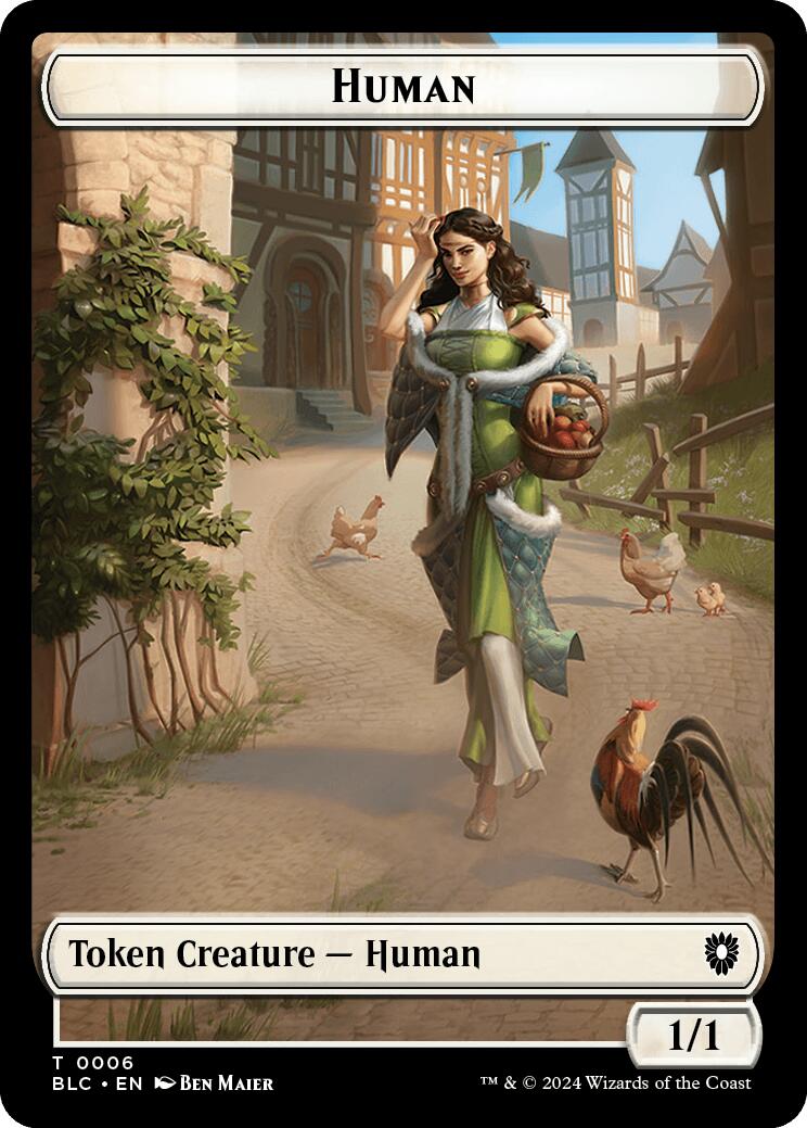Human // Soldier Double-Sided Token [Bloomburrow Commander Tokens] - Magic: The Gathering - Card Brawlers | Quebec | Canada |