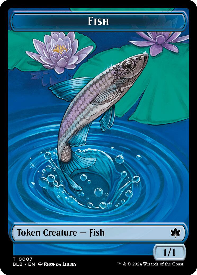 Bird (011) // Fish Double-Sided Token [Bloomburrow Commander Tokens] - Magic: The Gathering - Card Brawlers | Quebec | Canada |