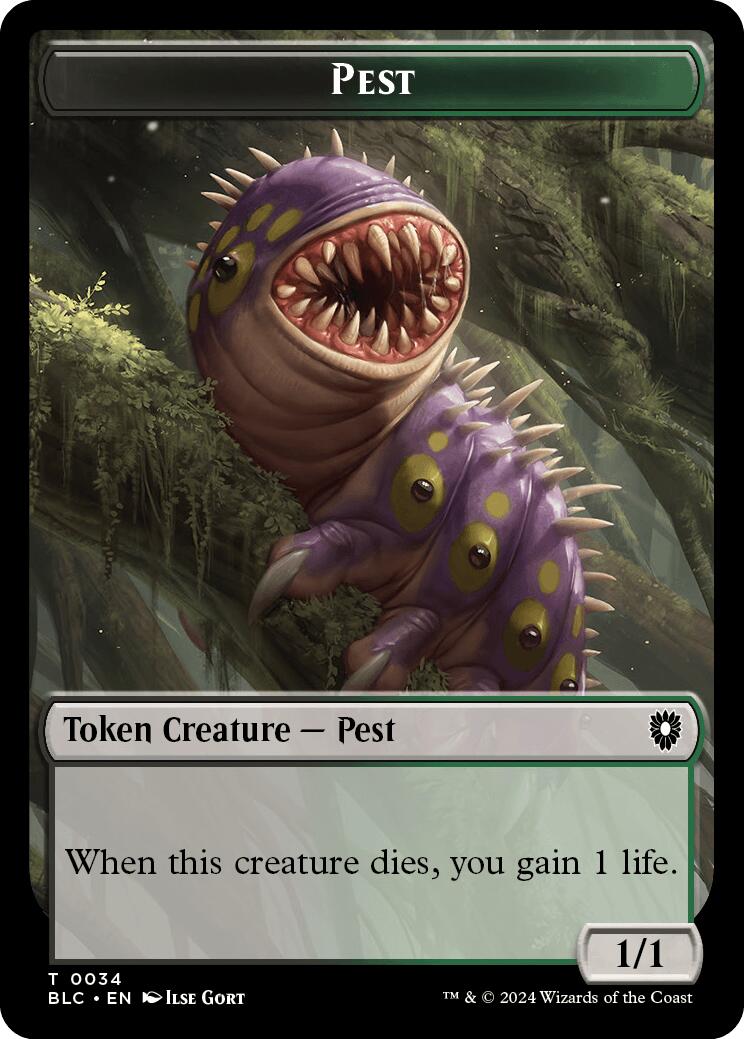Pest // Shapeshifter Double-Sided Token [Bloomburrow Commander Tokens] - Magic: The Gathering - Card Brawlers | Quebec | Canada |