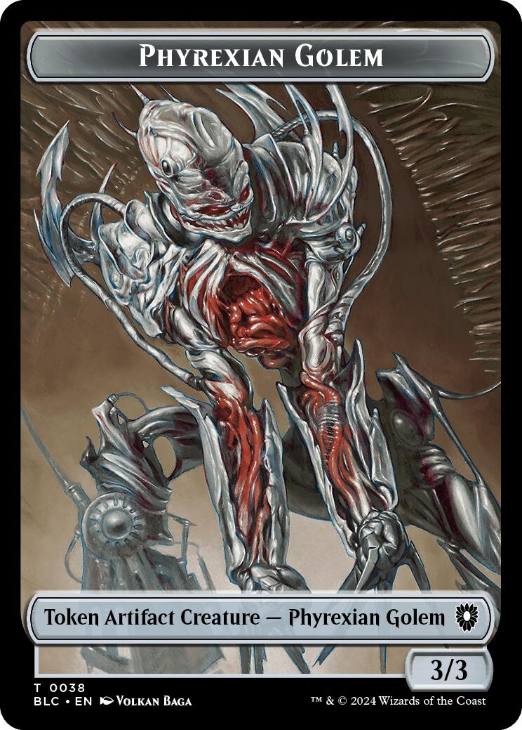 Phyrexian Golem // Faerie Double-Sided Token [Bloomburrow Commander Tokens] - Magic: The Gathering - Card Brawlers | Quebec | Canada |