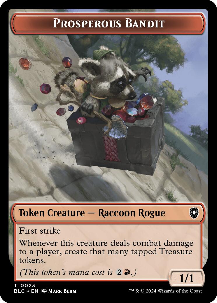 Prosperous Bandit // Treasure Double-Sided Token [Bloomburrow Commander Tokens] - Magic: The Gathering - Card Brawlers | Quebec | Canada |