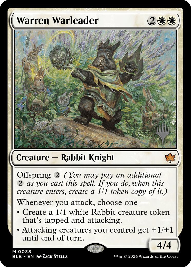 Warren Warleader (Promo Pack) [Bloomburrow Promos] - Magic: The Gathering - Card Brawlers | Quebec | Canada |