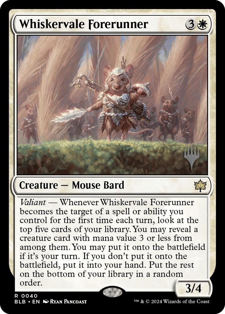 Whiskervale Forerunner (Promo Pack) [Bloomburrow Promos] - Magic: The Gathering - Card Brawlers | Quebec | Canada |