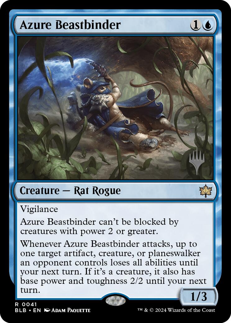 Azure Beastbinder (Promo Pack) [Bloomburrow Promos] - Magic: The Gathering - Card Brawlers | Quebec | Canada |