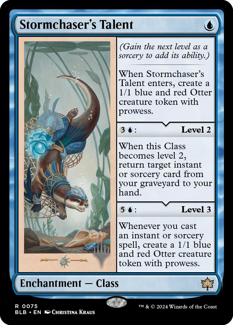 Stormchaser's Talent (Promo Pack) [Bloomburrow Promos] - Magic: The Gathering - Card Brawlers | Quebec | Canada |