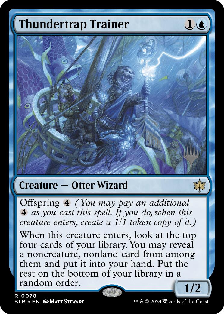 Thundertrap Trainer (Promo Pack) [Bloomburrow Promos] - Magic: The Gathering - Card Brawlers | Quebec | Canada |