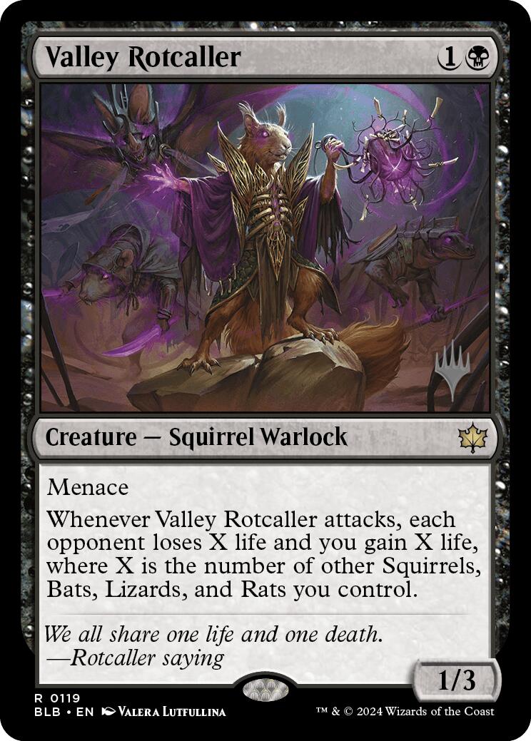 Valley Rotcaller (Promo Pack) [Bloomburrow Promos] - Magic: The Gathering - Card Brawlers | Quebec | Canada |