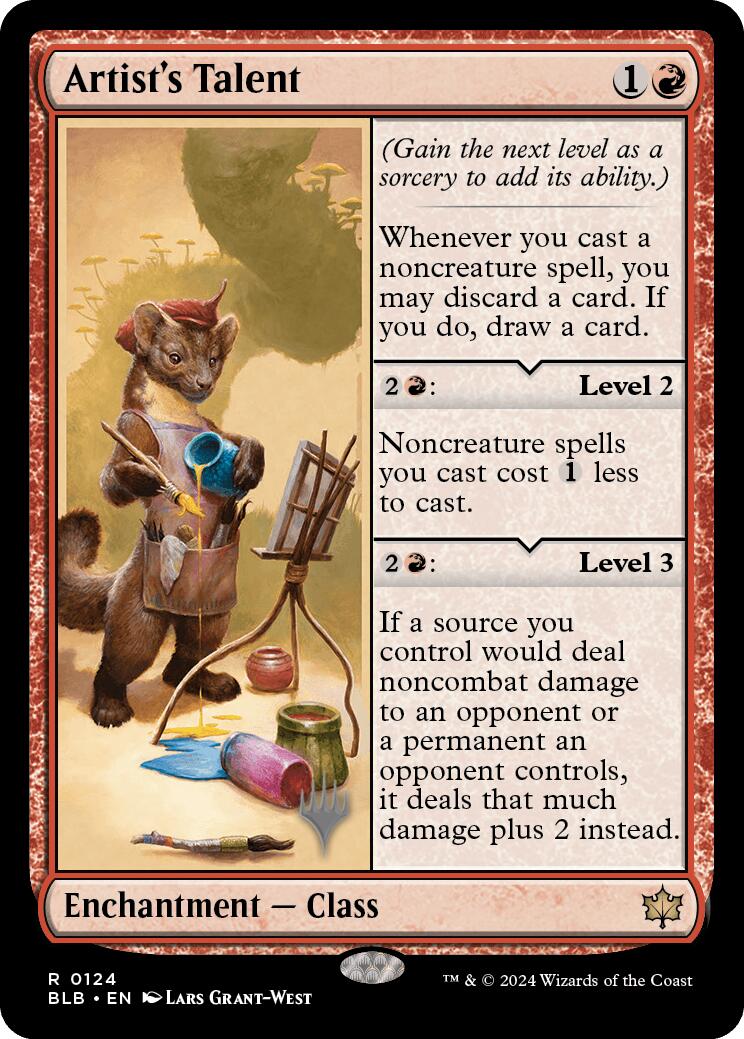Artist's Talent (Promo Pack) [Bloomburrow Promos] - Magic: The Gathering - Card Brawlers | Quebec | Canada |