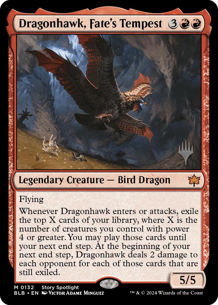 Dragonhawk, Fate's Tempest (Promo Pack) [Bloomburrow Promos] - Magic: The Gathering - Card Brawlers | Quebec | Canada |