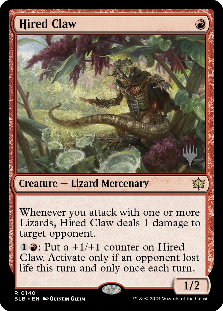 Hired Claw (Promo Pack) [Bloomburrow Promos] - Magic: The Gathering - Card Brawlers | Quebec | Canada |