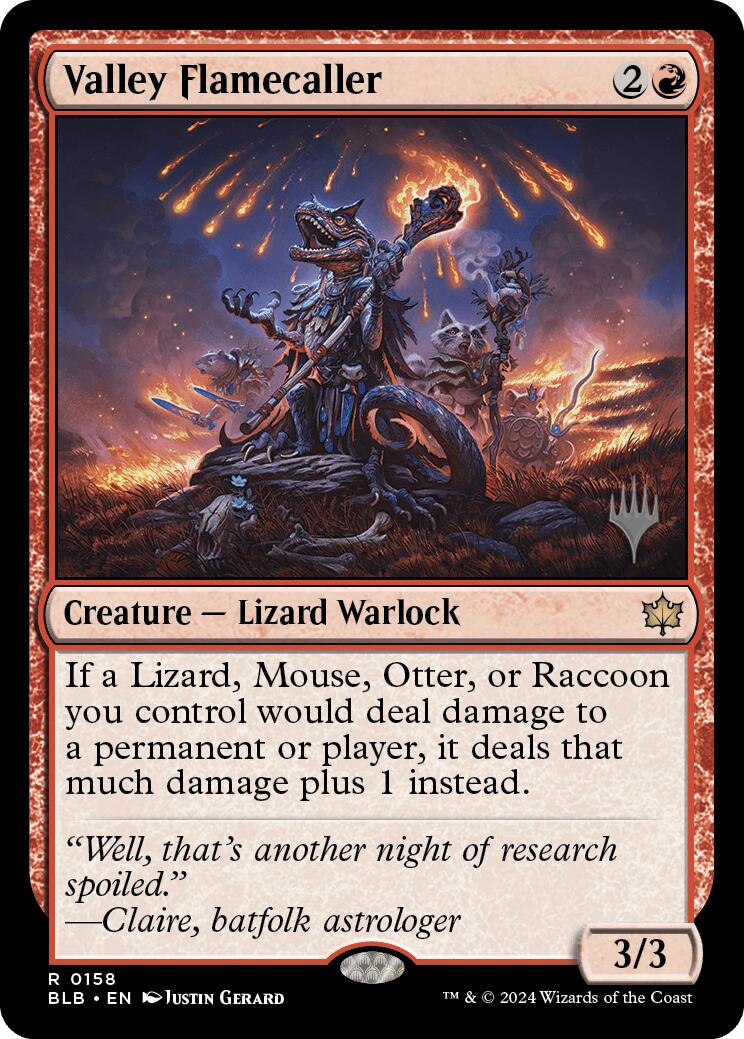 Valley Flamecaller (Promo Pack) [Bloomburrow Promos] - Magic: The Gathering - Card Brawlers | Quebec | Canada |